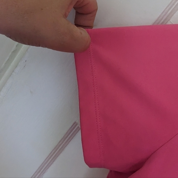 NIKE GOLF PINK DRI-FIT POLO SHORT SLEEVES COLLAR T-SHIRT SIZE LARGE - Picture 9 of 17